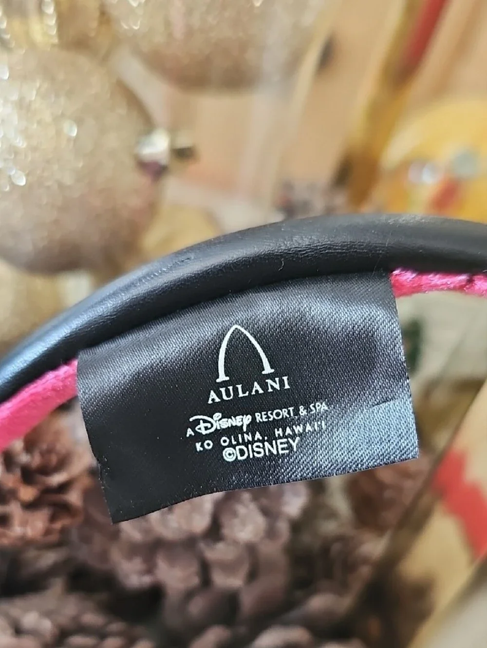 Disney Tropical Pineapple & Hibiscus Ear Headband in Teal and Pink Aulani Hawaii